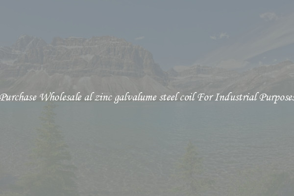 Purchase Wholesale al zinc galvalume steel coil For Industrial Purposes