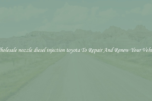Wholesale nozzle diesel injection toyota To Repair And Renew Your Vehicle