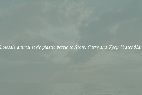 Wholesale animal style plastic bottle to Store, Carry and Keep Water Handy