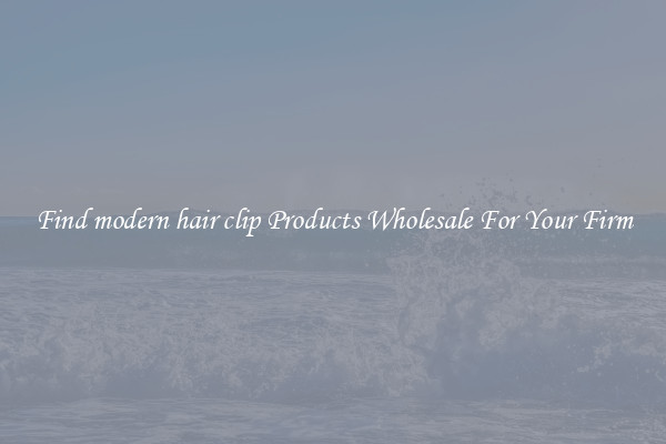 Find modern hair clip Products Wholesale For Your Firm