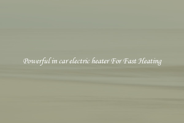 Powerful in car electric heater For Fast Heating