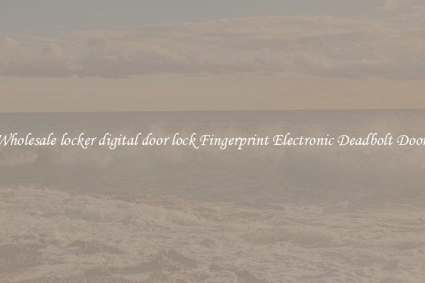 Wholesale locker digital door lock Fingerprint Electronic Deadbolt Door 