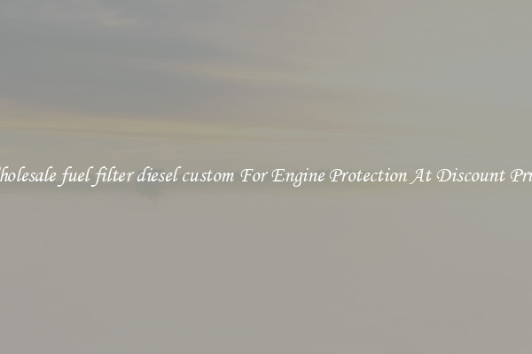 Wholesale fuel filter diesel custom For Engine Protection At Discount Prices