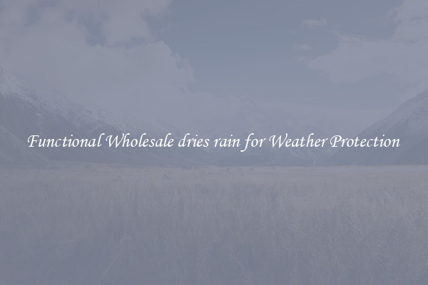 Functional Wholesale dries rain for Weather Protection 